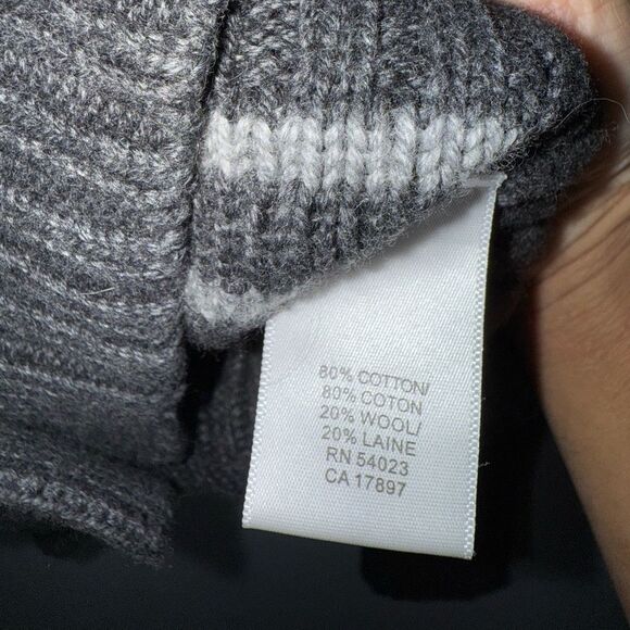 Banana Republic Wool Blend Button Up Cowl Neck Womens Cardigan grey SZ Small EUC - Picture 6 of 8